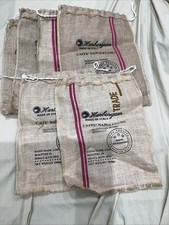 6 Empty Coffee Hessian Burlap