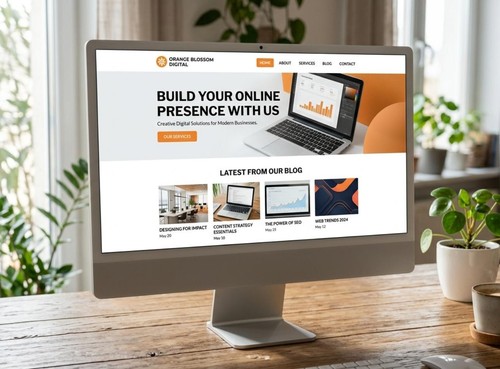 Page static website blog - page, +