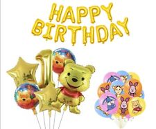 WINNIE THE POOH Balloons 1st Birthday Party Decorations Age 1 Boys Girls