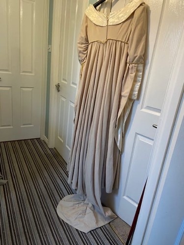 Medieval wedding dress ivory - wedding, dress,