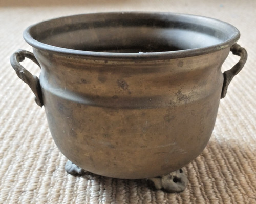 Vintage brass planter bowl - vintage,