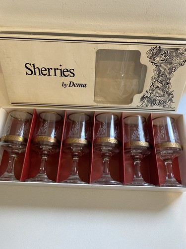 Vintage sherry glasses dema - glasses, by