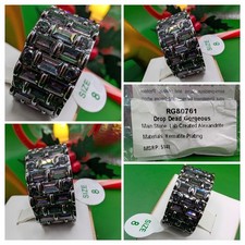 Bomb Party June Size 8 Drop Dead Gorgeous LC Alexandrite Hematite RG80761