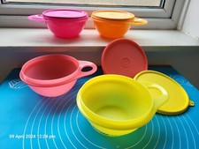 *Set of 4 Tupperware "Thats a Bowl " , Bowls, Snack Jars, lunch Box