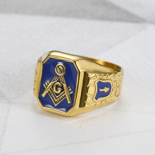 Blue enamel freemason - freemason, symbol