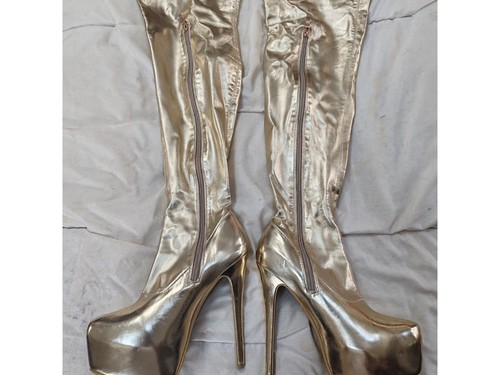Platform thigh high boots - high,