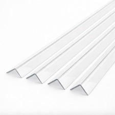 4 x Clear 1 Metre uPVC Plastic