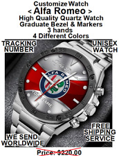 Customize Watch Alfa Romeo High Quality Quartz Watch Graduate Bezel