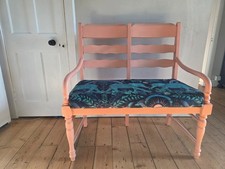 Upholstered wooden hall bench