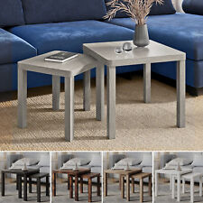 Set of 2 Square Wooden Nesting