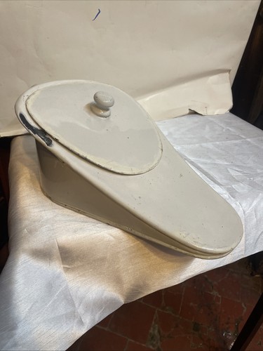 Vintage enamel slipper bed - enamel,