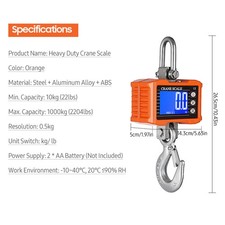 ADigital Hanging Scale 1000kg/