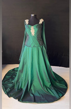 Green Bindallı Dress, Ottoman Turkish Costume, Henna Night Kaftan, Ball Costume