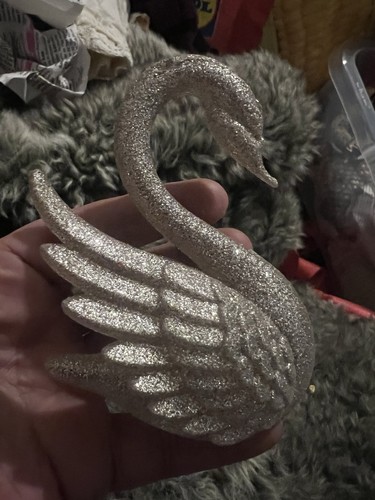 Vintage plastic swan figurine - vintage,