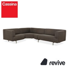 Cassina Met 250 Fabric Corner Sofa Grey Sofa Couch