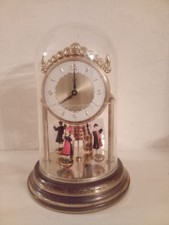 Good Vintage Clockwork Continental Country Christmas Working Clock 24 Hour