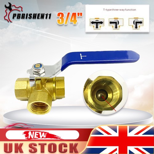 Way ball valve three t - way,