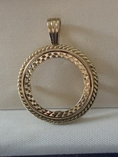 9ct Gold Half Sovereign Mount