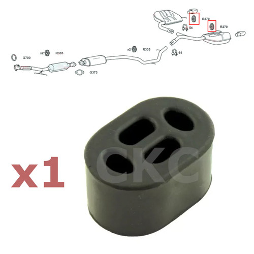 For volvo v70 - 2.5, rear