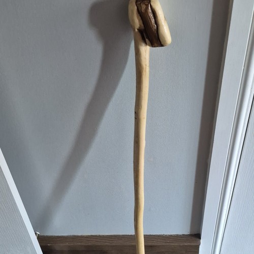Hand carved wooden walking - hand,