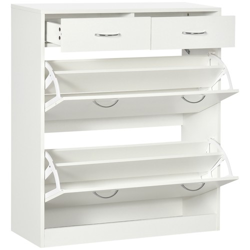 Homcom slim shoe cabinet with - slim,
