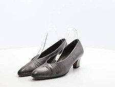 PETER KAISER Womens Grey Leather Court Heel UK 7 EU