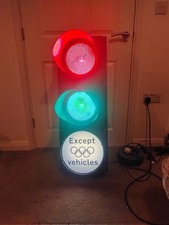 Rare London Olympic Traffic Light With 3 Way Remote For Changing Lights Last One