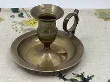 VINTAGE brass chamberstick candle holder candlestick