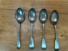 Electro-Plated Nickel Silver Desert Spoons Serving Spoon And Fork