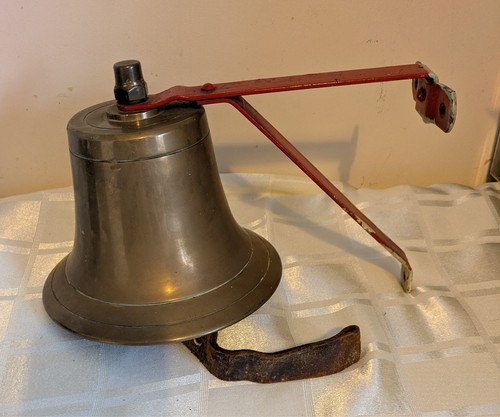Large antique brass school - brass,
