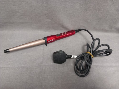 Babyliss red hair curling wand - red,
