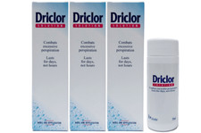 Driclor Antiperspirant Roll On Stops Sweating - 75ml Pack of 3