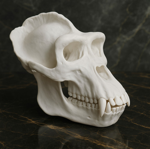 Premium gorilla skull replica - gorilla,