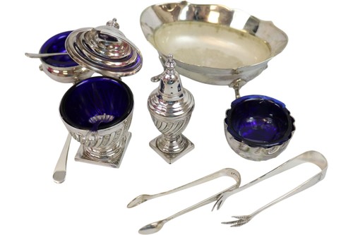 Antique epns silver plate salt - antique,