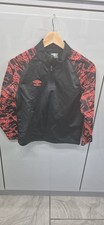 Umbro Training Track Jacket Boys Football Top Quarter Zip Long Sleeve 9-10 years