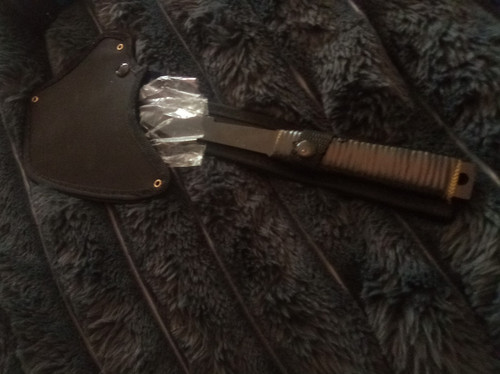 Black hatchet axe - black, blade