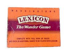 Vintage 1950s/60s Waddington’s Lexicon Spelling & Word Card Game Complete in Box