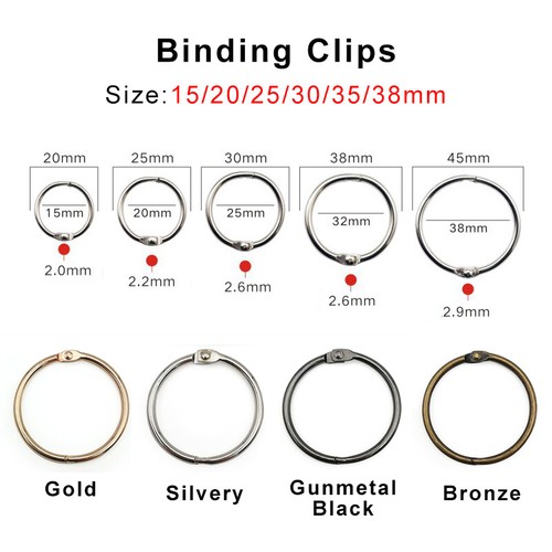 Metal binding clips - metal,