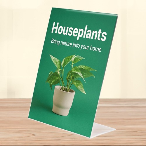 Acrylic counter poster - acrylic,