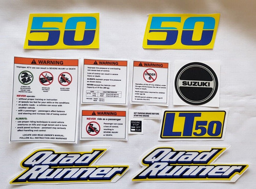 Suzuki lt50 decals graphics - suzuki,