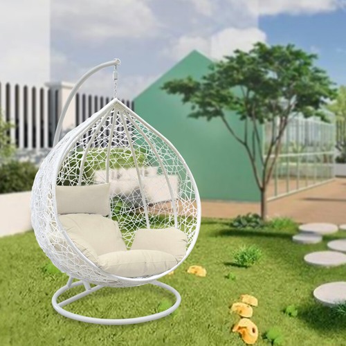 Rattan swing egg chair - rattan,