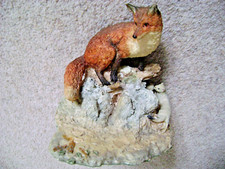 Aynsley Master Craft England,figurine-ornament,Fox,hand painted,crafted