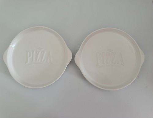 Set white ceramic pizza - of, 2