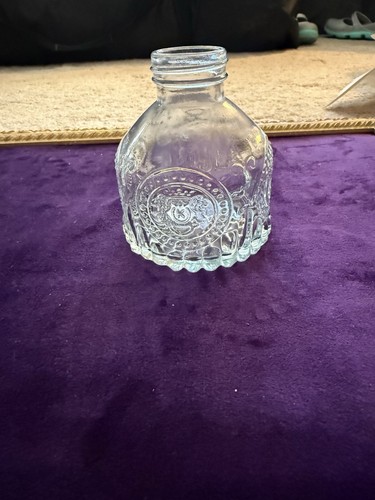 Inches blue glass bottle - 3.5,