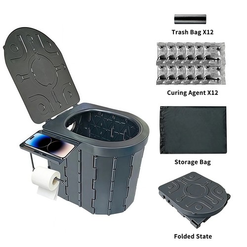 Portable camping toilet - portable,