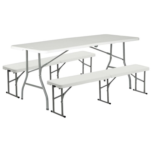 Folding camping picnic table - camping, &