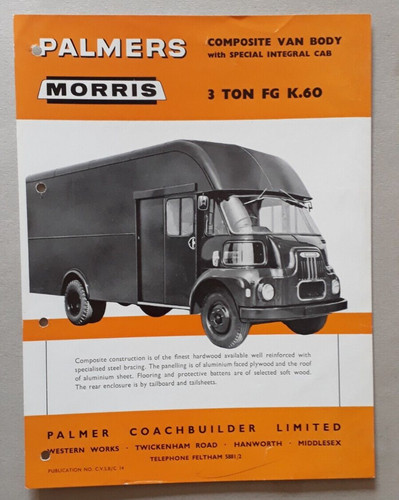 Morris k60 palmers body - morris, fg