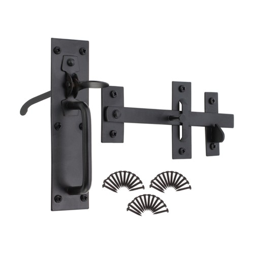 Black suffolk thumb gate latch - suffolk,