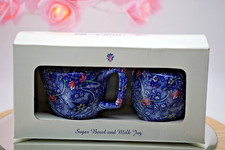 Vintage Chintz Sugar Bowl and Milk Jug Set Porcelain Set Ringtons Sadler Boxed