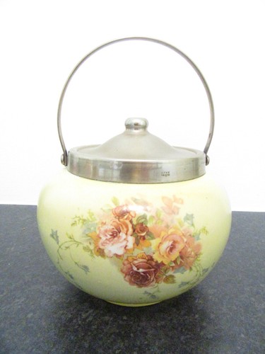 Vintage yellow floral - yellow/floral, ceramic
